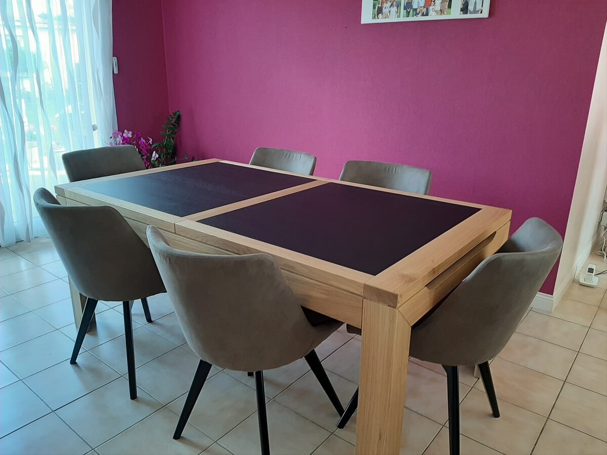 MADERA ensemble table+chaises finition ..................