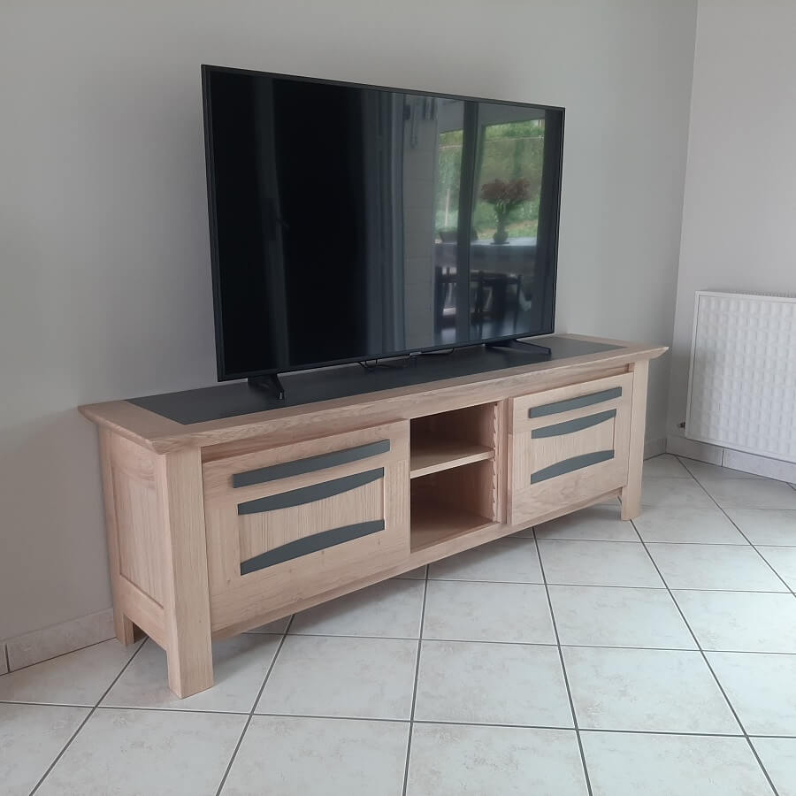 MEUBLE TV ASKANE  sur mesure grand modele L.160