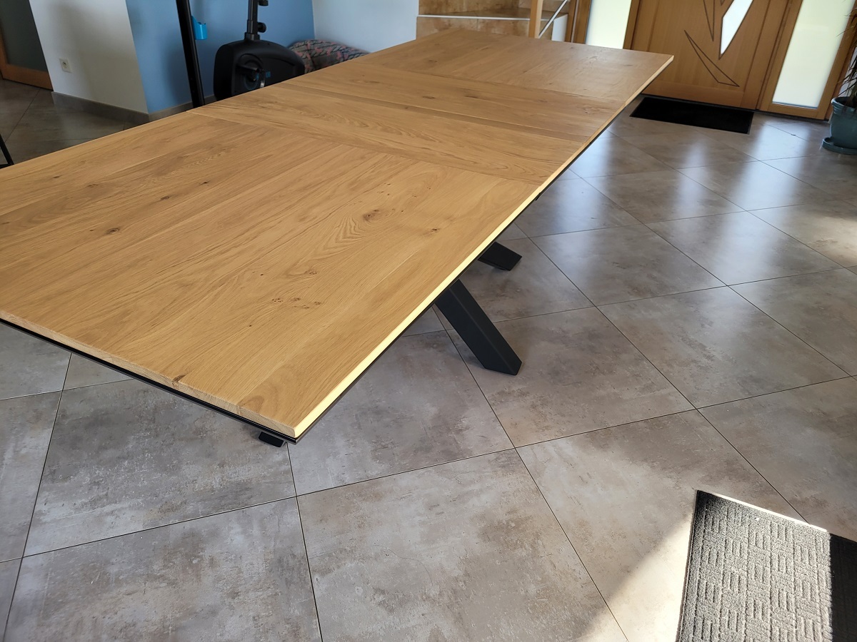 Table avec allonges
