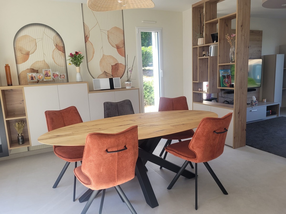 table ovale et chaises SUN