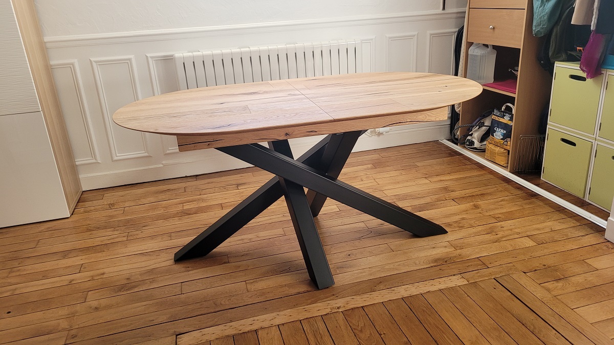Table ovale version fermée