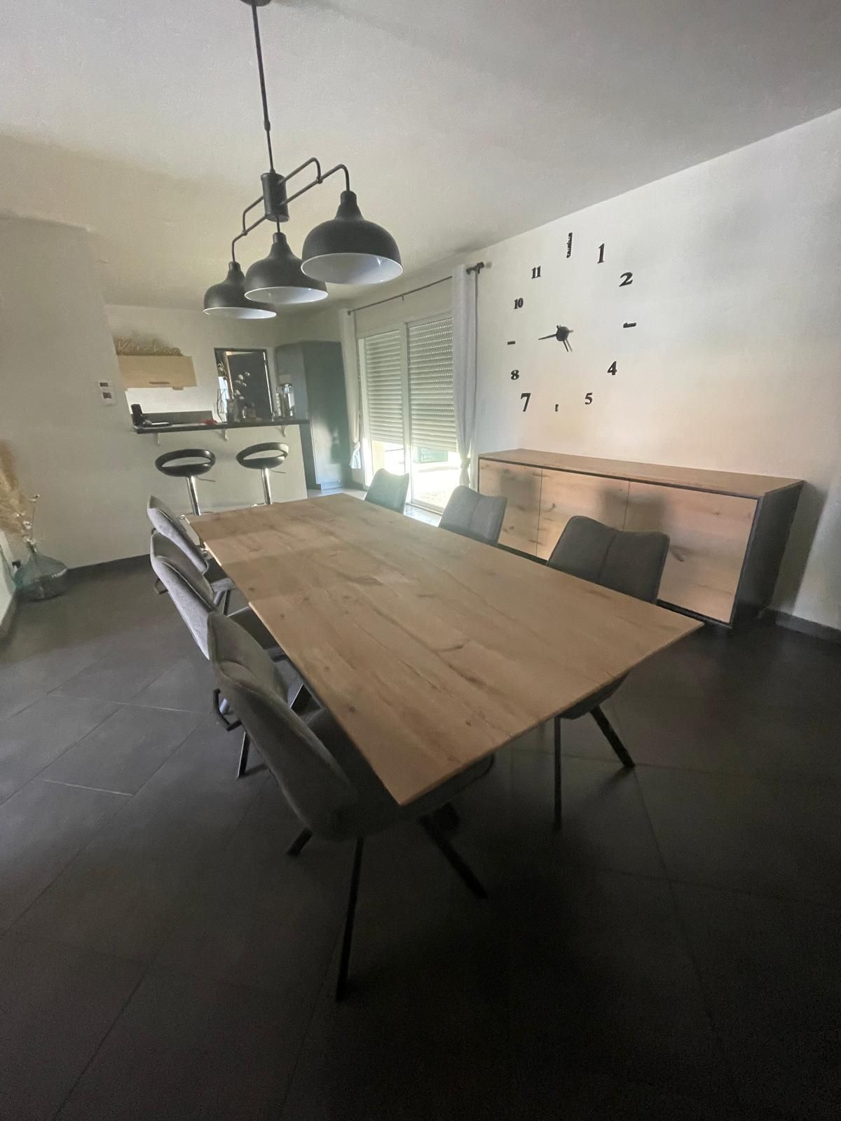 TABLE PLATEAU CHENE