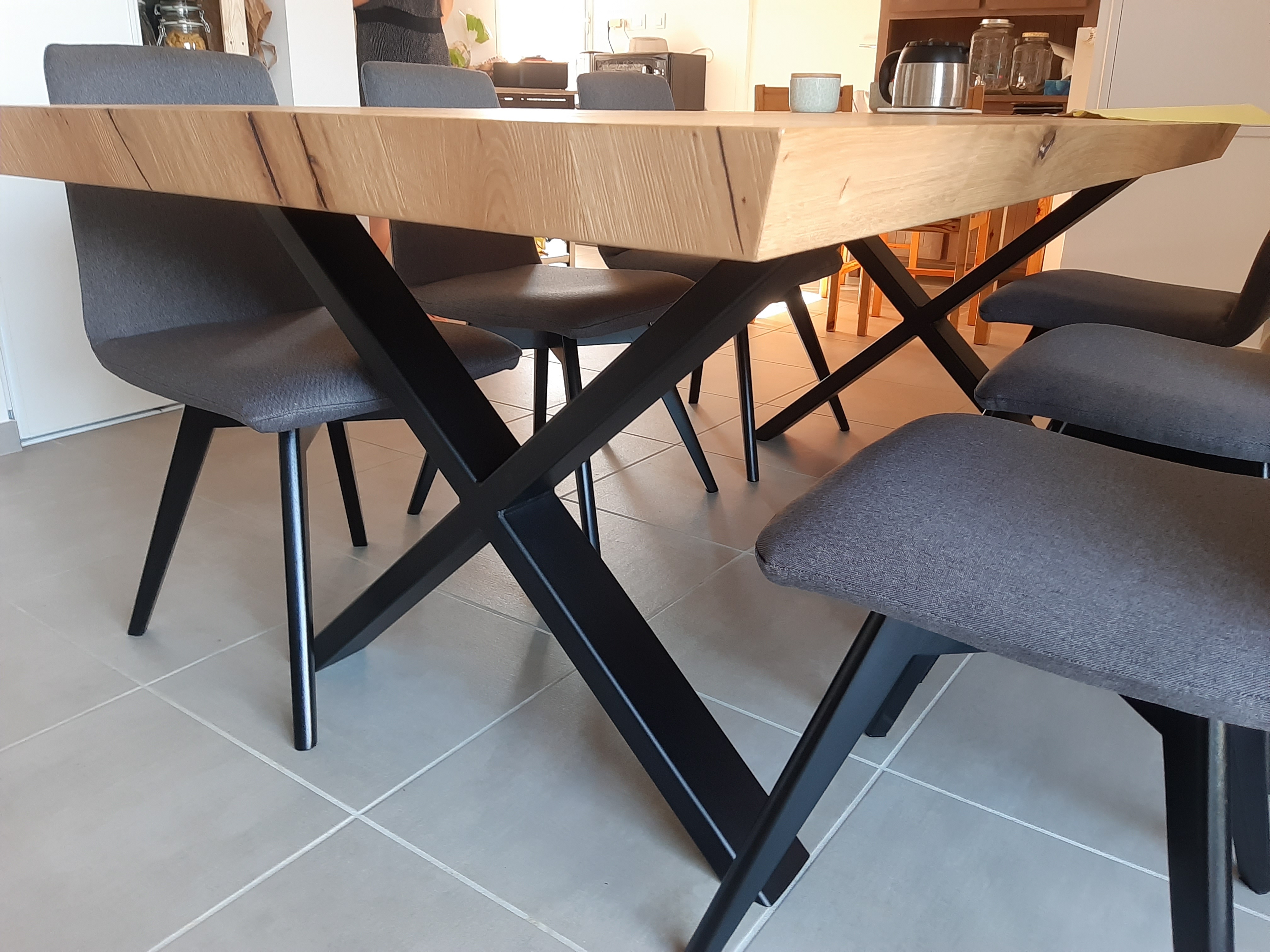 TABLE PIED CROIX