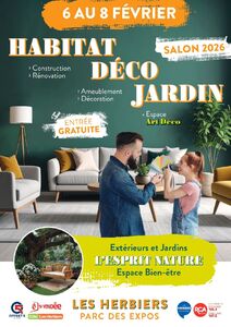 Affiche A3 - LES HERBIERS Salon HABITAT 2026 POUR SITE