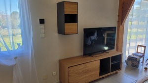 Meuble TV cËNE DE fRANCE PLATEAU BOIS BIS