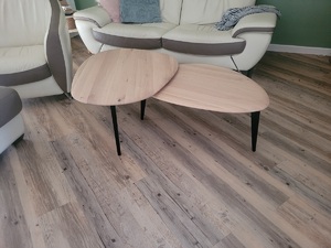Table de salon gigogne tout chêne